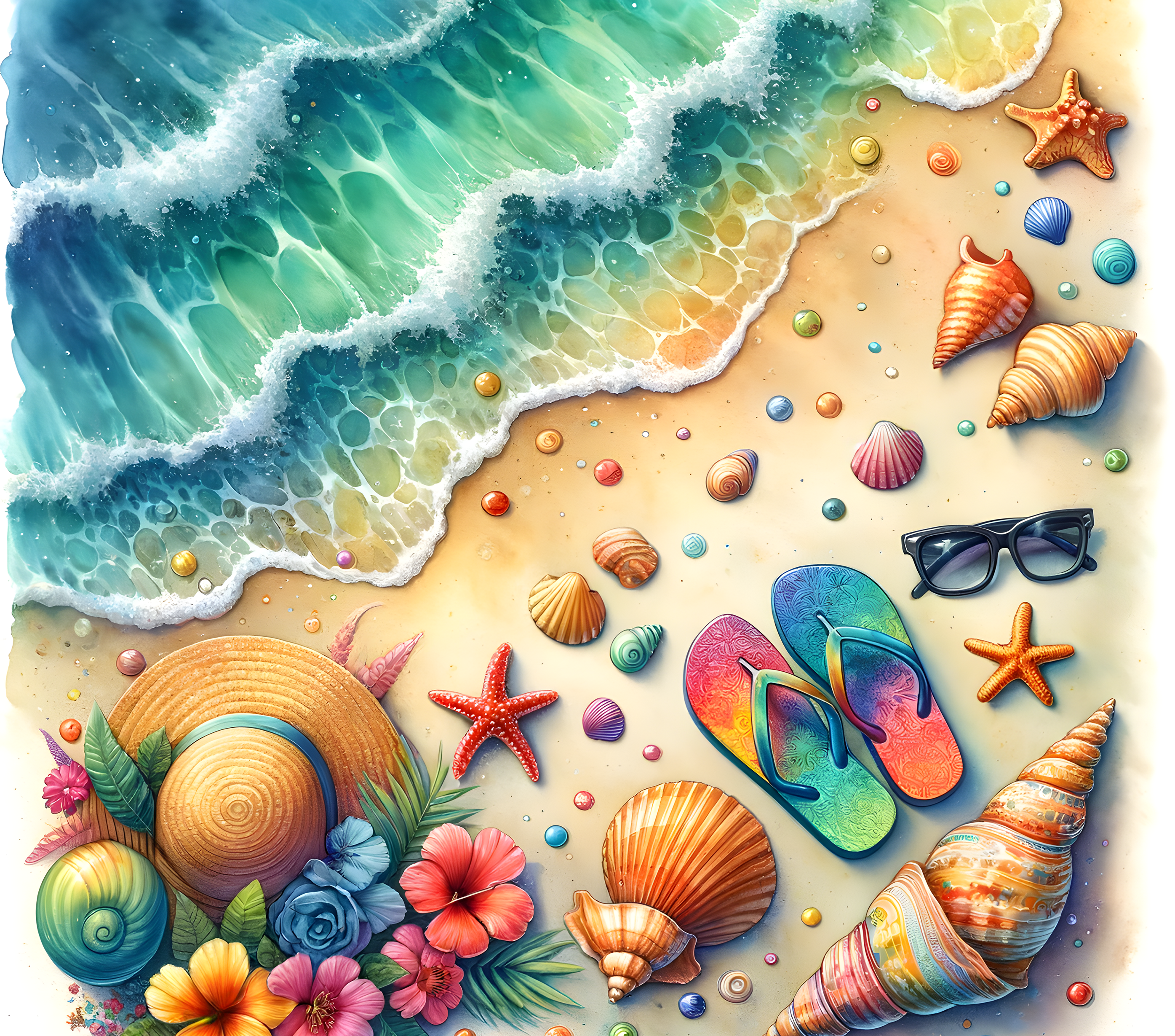 Summer Beach Tumbler